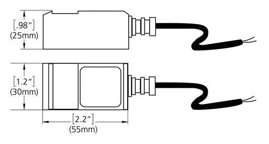 InnovaSonic 203 side view clamp on transducers
