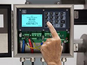 InnovaSonic 207i display closeup thermal  by Sierra Instruments