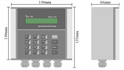SiteLab SL1168 Ultrasonic Flowmeter Transmitter Dimensions
